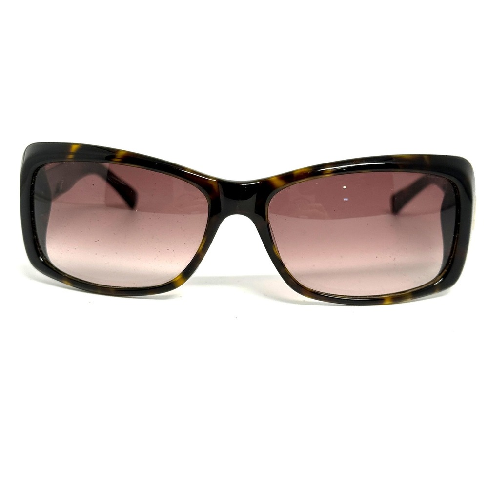 Cole Haan Sunglasses Womens Brown Tortoise Rectangle Gradient Lens 57-15-125